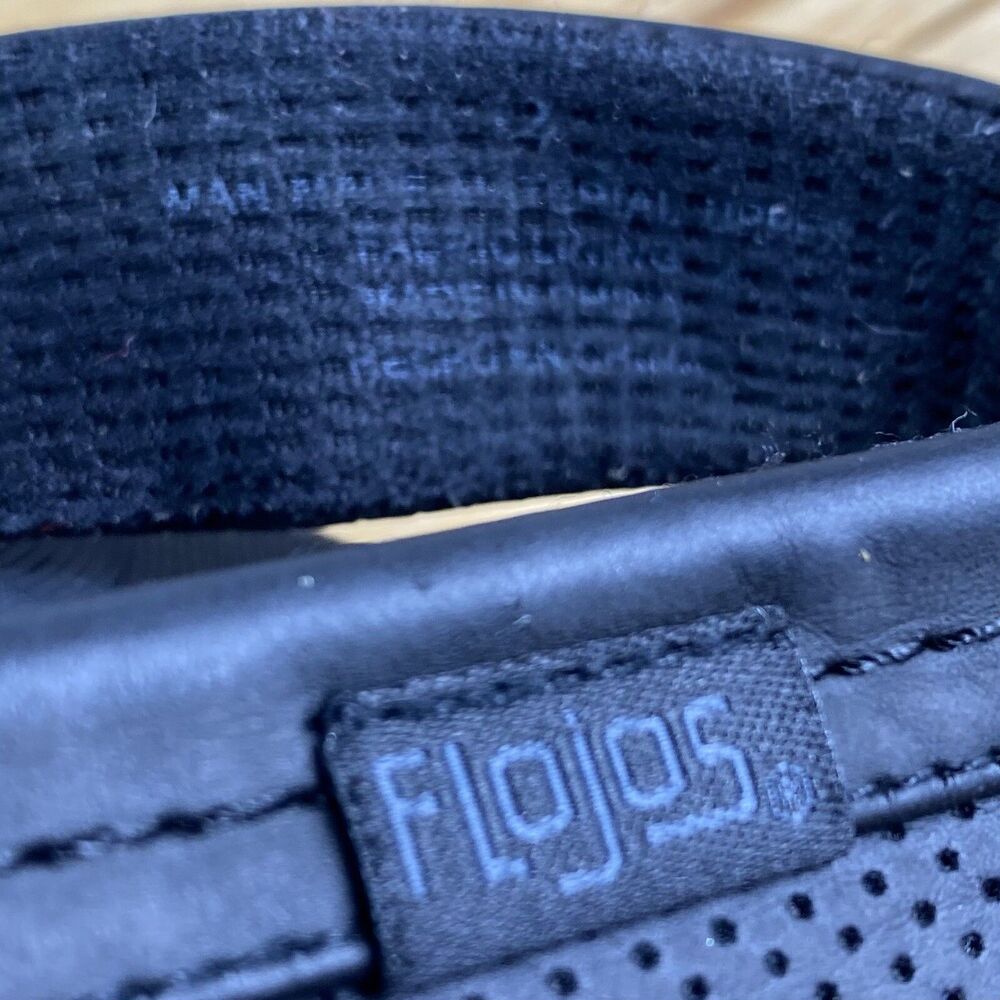 Flojos Men's Size 12 Flip Flop Sandals Black Summer Beach Vacation Comfort Foam - Picture 4 of 7